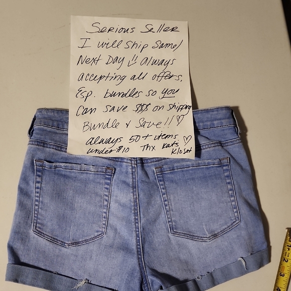 PacSun Blue Denim Women's Shorts - Picture 5 of 5